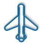 Stock LOGOpaperCLIPs in Tin (Blue Jet Airplane)